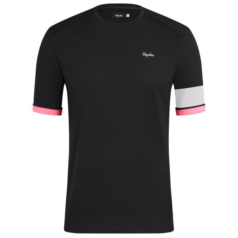 Rapha Mens Technical T Shirt Black White Sportpursuit