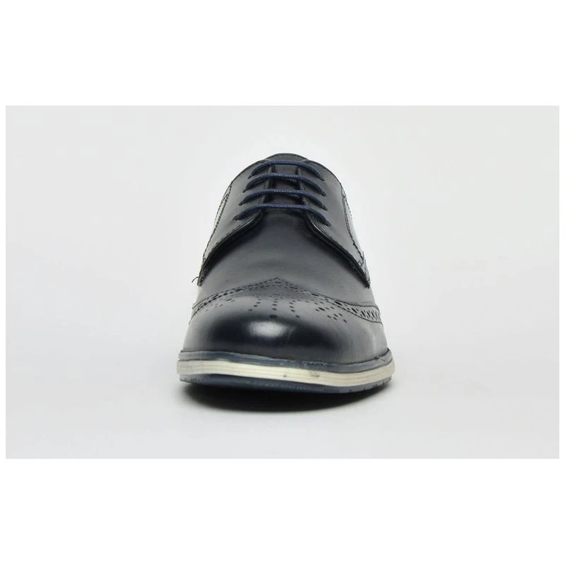Red Tape Mens Fulshaw Leather Brogue Shoes Blue Sportpursuit