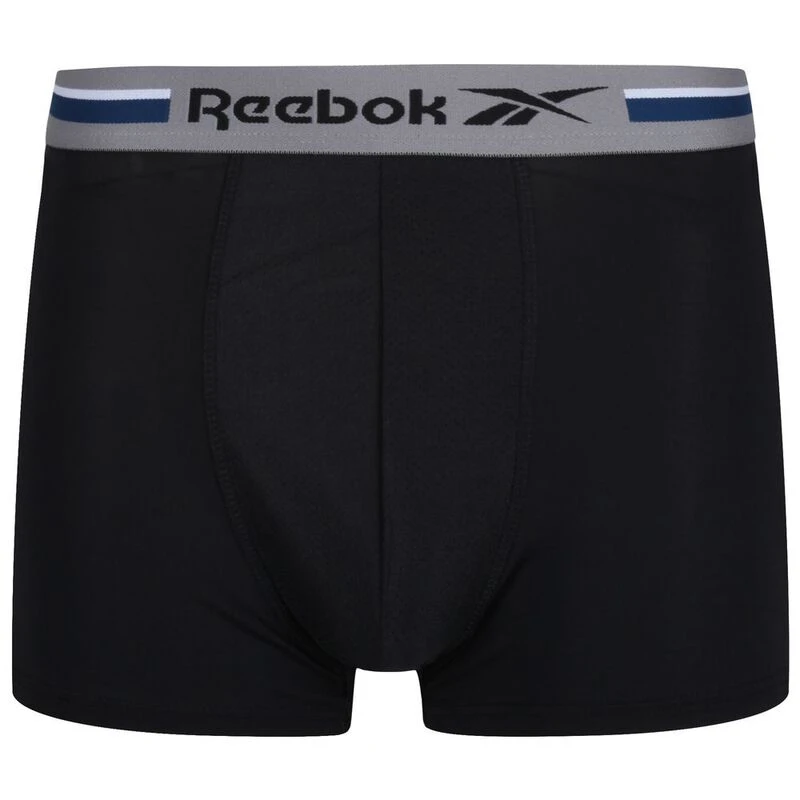 Reebok Mens Sport Boxers (3 Pack Black/Tonal Blue/Grey) Sportpursu