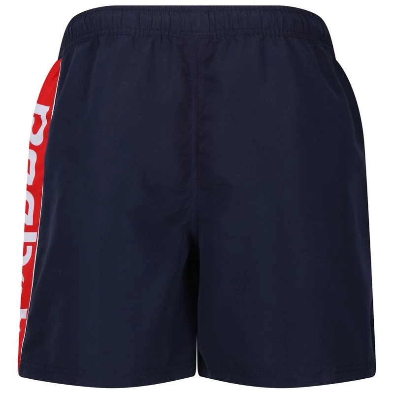 Reebok Mens Swim Shorts Navy Red Sportpursuit