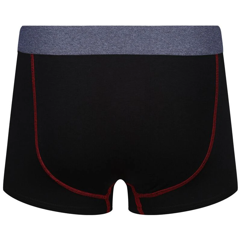 Reebok Mens Sports Underwear (Black With Charcoal Marl Multi WB) Spo