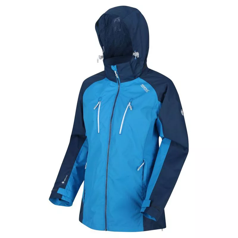 Regatta Womens Calderdale III Waterproof Shell Jacket Blue Aster Dark