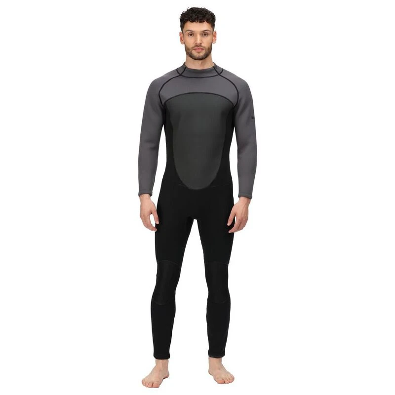 Regatta Mens Full Wetsuit (Black/Dark Grey)