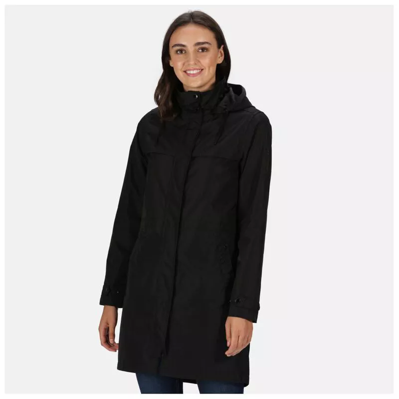 Regatta Womens Abiela Waterproof Parka Black Sportpursuit