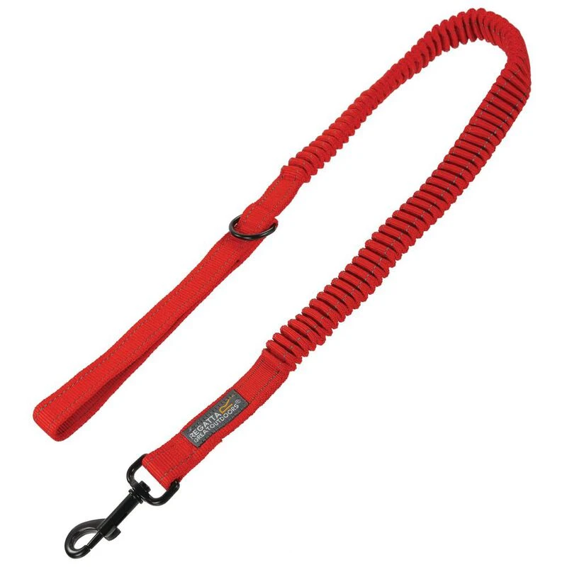 Regatta Reflective Shock Absorbing Dog Lead (Red)