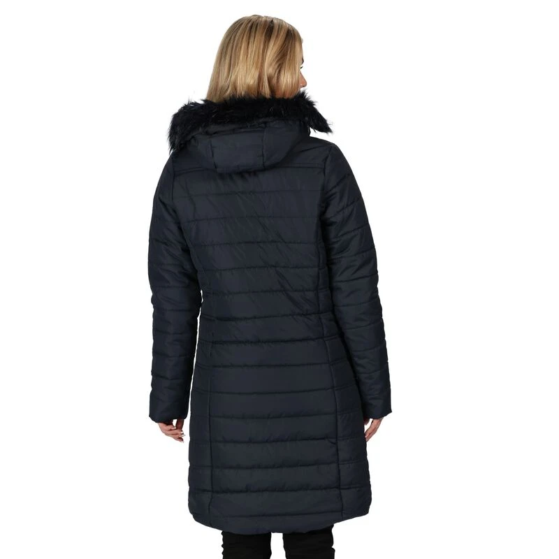 Regatta Womens Fritha Insulated Quilted Parka Jacket (Navy) Sportpur