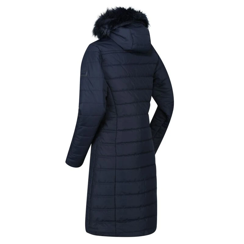 Regatta Womens Fritha Insulated Quilted Parka Jacket (Navy) Sportpur