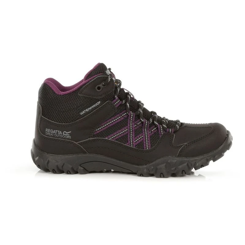Regatta Womens Edgepoint Waterproof Walking Boots Black Prune Spor