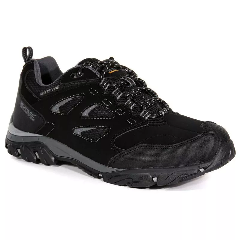 Regatta Mens Holcombe IEP Low Shoes (Black/Granite) | Sportpursuit.com