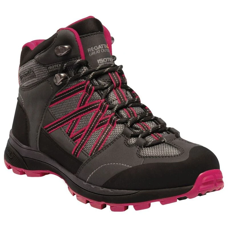Regatta Womens Lady Samaris Mid II Boots Briar Dark Cerise Sportpu