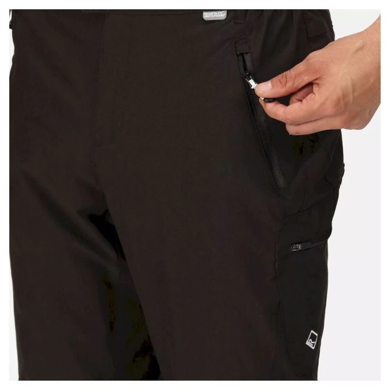 Regatta Mens Highton Winter Lined Trousers-Regular Leg (Black) | Sport