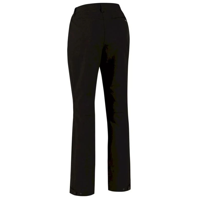 Regatta Womens Geo II Short Leg Softshell Trousers (Black) | Sportpurs