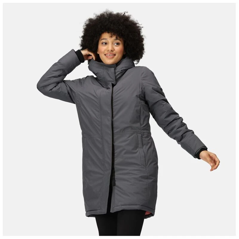 Regatta Womens Yewbank III Jacket Seal Grey Mineral Red Sportpursu