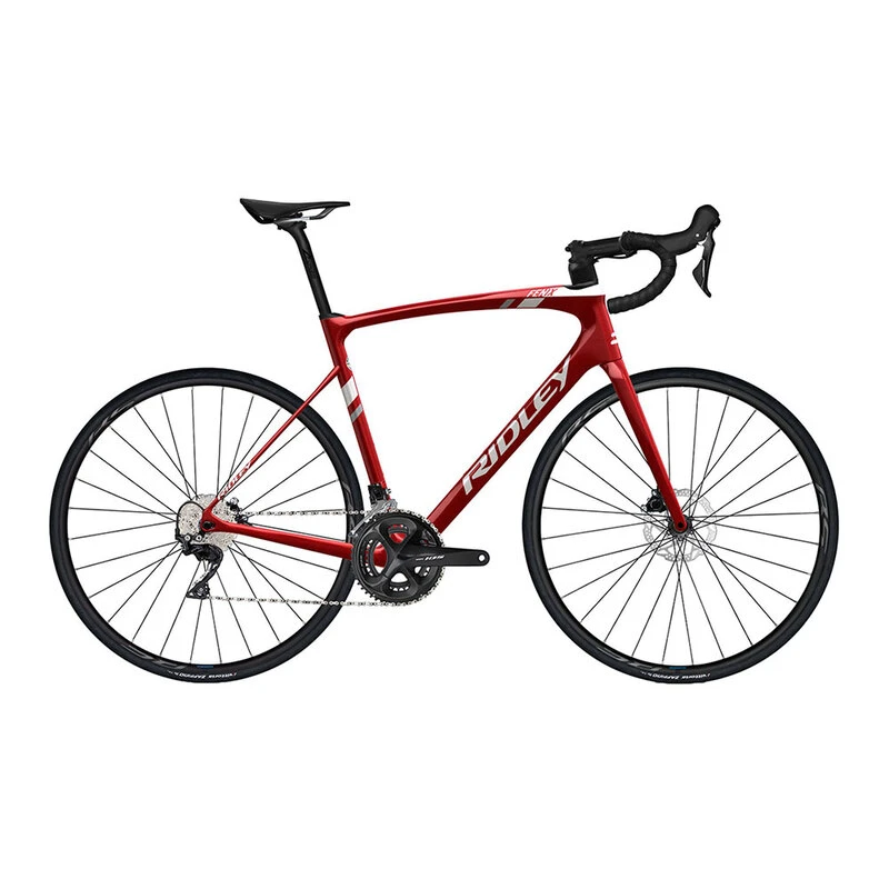 Ridley Fenix Disc 105 2X11V Road Bike (Red) | Sportpursuit.com