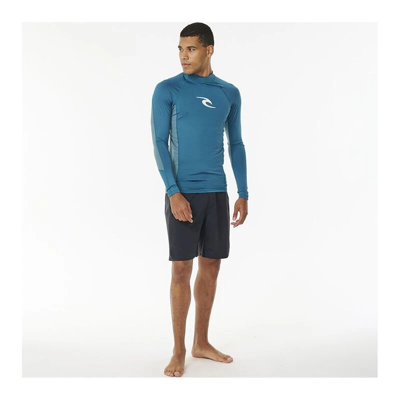 Chemise De Bain Anti-UV Spyder Homme 2XL – UPF 30, Manches Courtes, Gris/rouge, Surf Rando