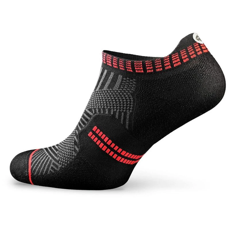 Rockay Accelerate Performance Socks Black Red Sportpursuit