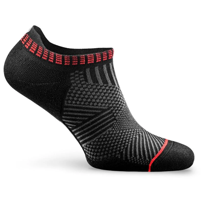 Rockay Accelerate Performance Socks Black Red Sportpursuit