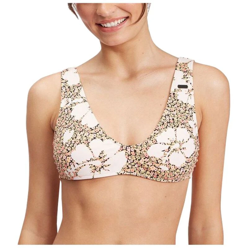 Roxy Womens Sweet Mahalo Triangle Bikini Top Anthracite Sportpursu