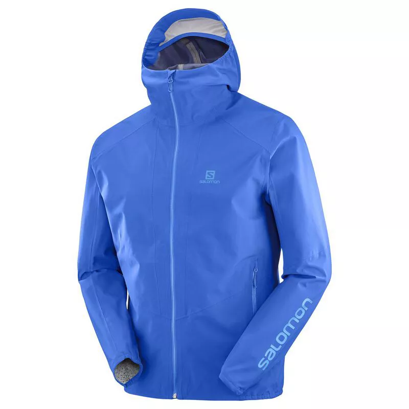 Salomon Mens Outline Shell Jacket (Nautical Blue) | Sportpursuit.com