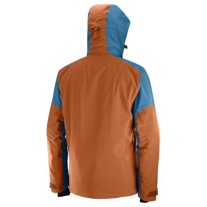 Salomon Mens Icerocket Shell Jacket (Umber/Lyons Blue) | Sportpursuit.