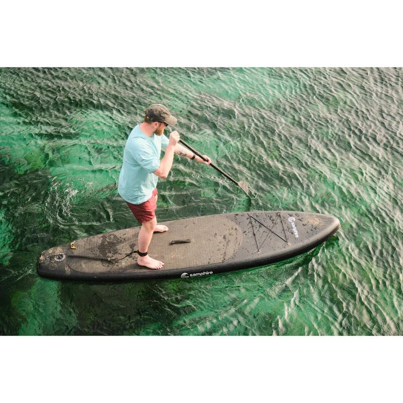 Samphire 10 4 Inflatable SUP Paddleboard Squid Ink Black Sportpu