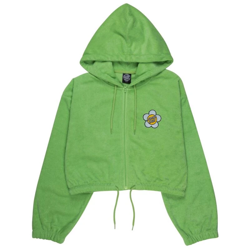Santa Cruz Sweat a capuche Flower Femme Vert Sportpursuit
