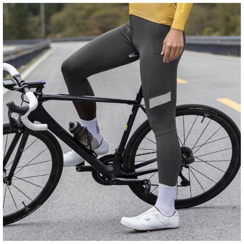 Santic Mens Muto Autumn Bib Tights Grey Sportpursuit