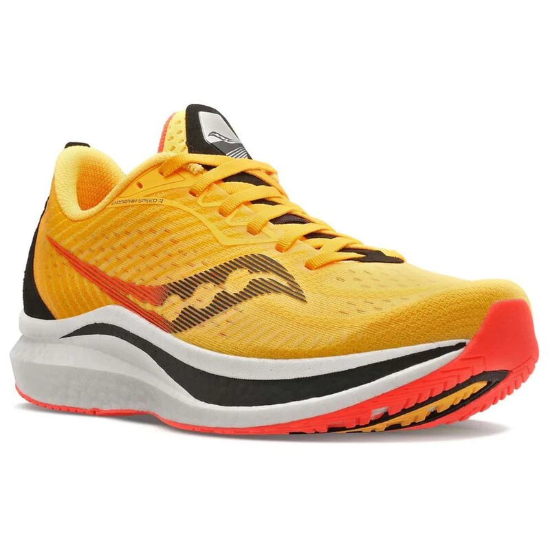Saucony Womens Endorphin Speed 2 Running Shoes Vizi Gold Vizi Red