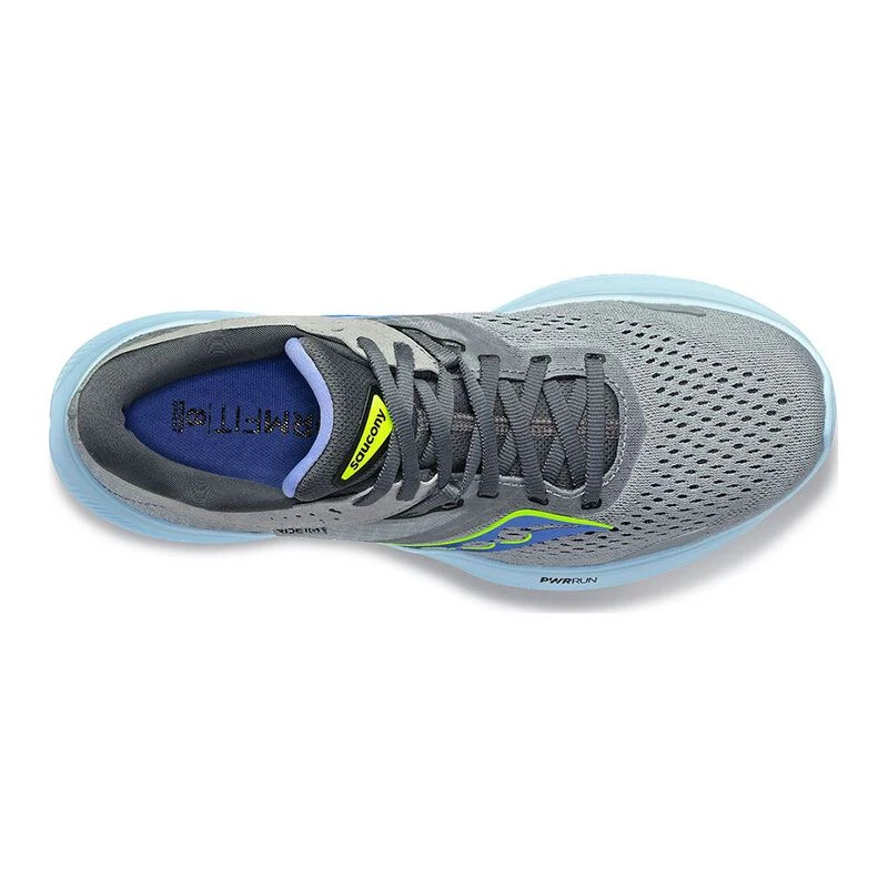 Saucony Womens Ride 16 Running Shoes (Grey) | Sportpursuit.com