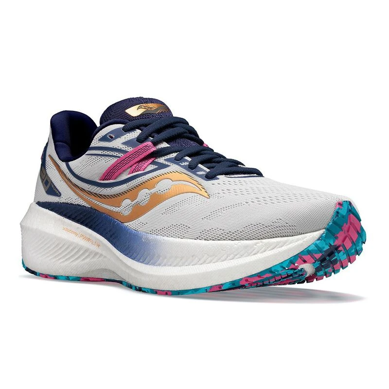 Saucony Womens Triumph 20 Running Shoes White Sportpursuit