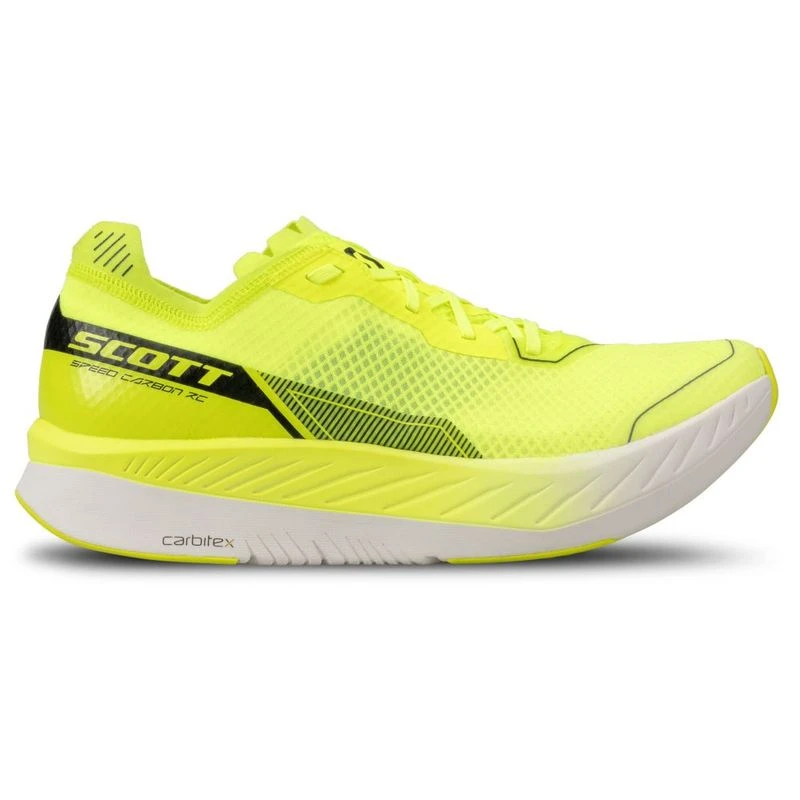 Scott Mens Speed Carbon RC Running Shoes Yellow White Sportpursuit
