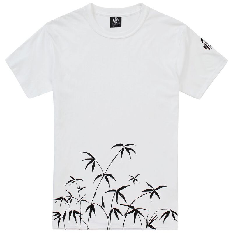 Seventy Seven Mens Bamboo Hem T Shirt White Sportpursuit Com
