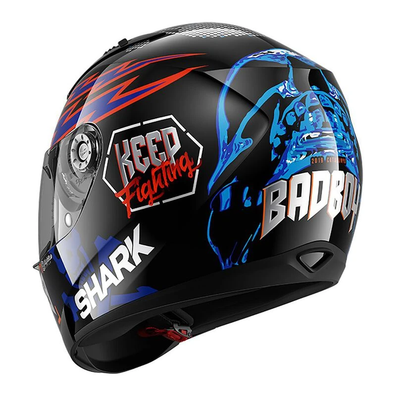Shark Ridill 1.2 Catalan Bad Boy Motorbike Helmet (Black) | Sportpursu