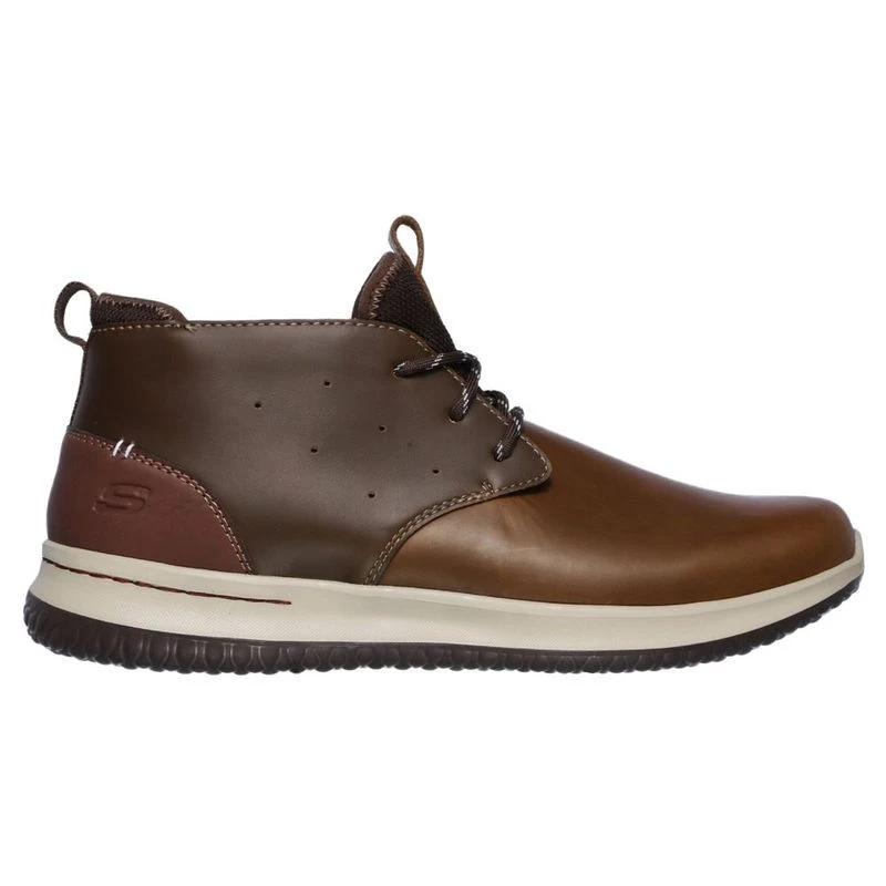 Skechers Mens Delson Clenton Chukka Boots Brown Sportpursuit