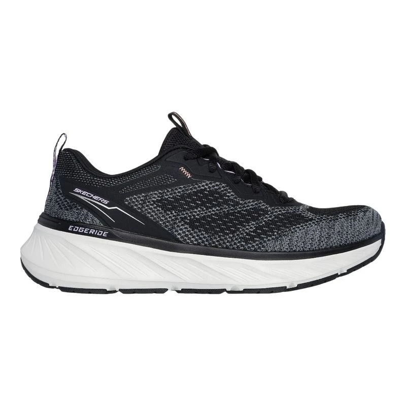 Skechers Womens Edgeride Power Flow Casual Shoes Black Lavande Spo