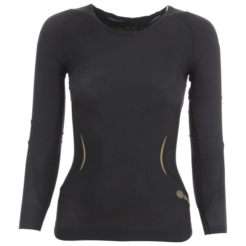 Skins Women's RY400 Compression Long Sleeve Recovery Top, Black