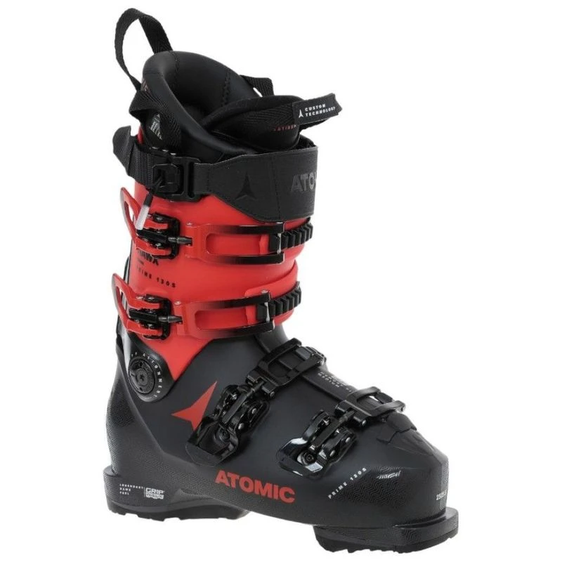Atomic Mens Hawx Prime 130 S GW Ski Boots Black Red Sportpursuit.c