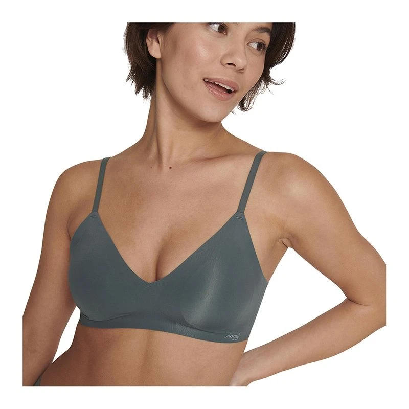 Sloggi Womens Zero Feel Ultra Sports Bra Grey Sportpursuit