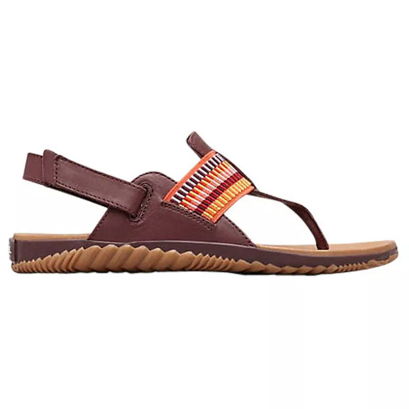 Sorel Womens Out N About Plus Sandals Elderberry Sportpursuit