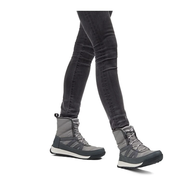 Sorel Womens Whitney II Short Lace WP Snow Boots Grey Sportpursui