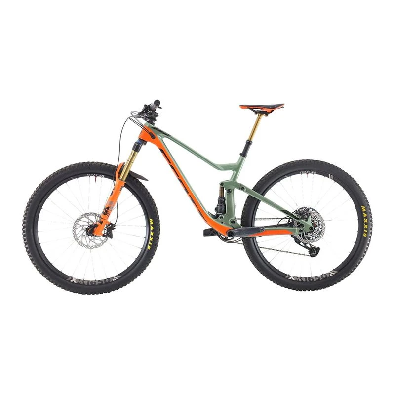 Scott Genius 30 Carbone GX Full Suspension Mountain Bike Green Orange