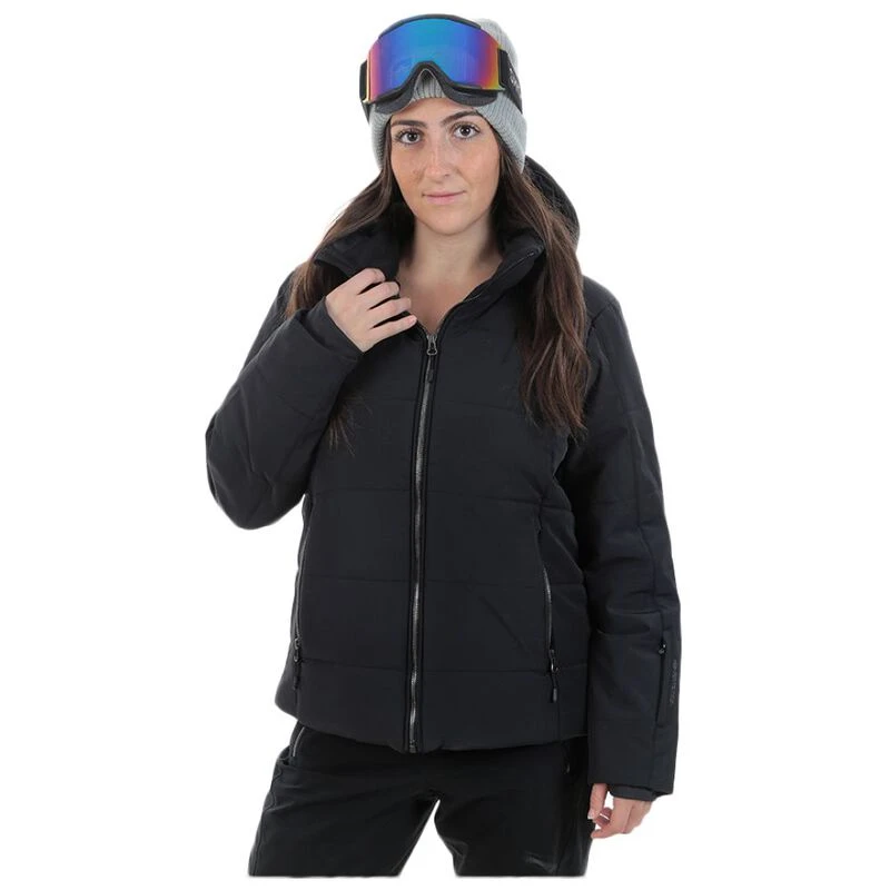 Spyder Womens Tresh GTX Synthetic Down Jacket (Black) | Sportpursuit.c