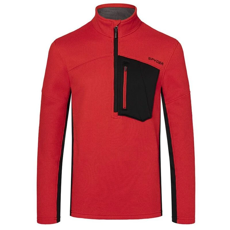 Spyder Mens Bandit Fleece Jacket (Bright Red) | Sportpursuit.com
