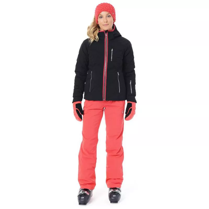 Spyder Womens Fleur Synthetic Jacket Black Hibiscus Sportpursuit.c