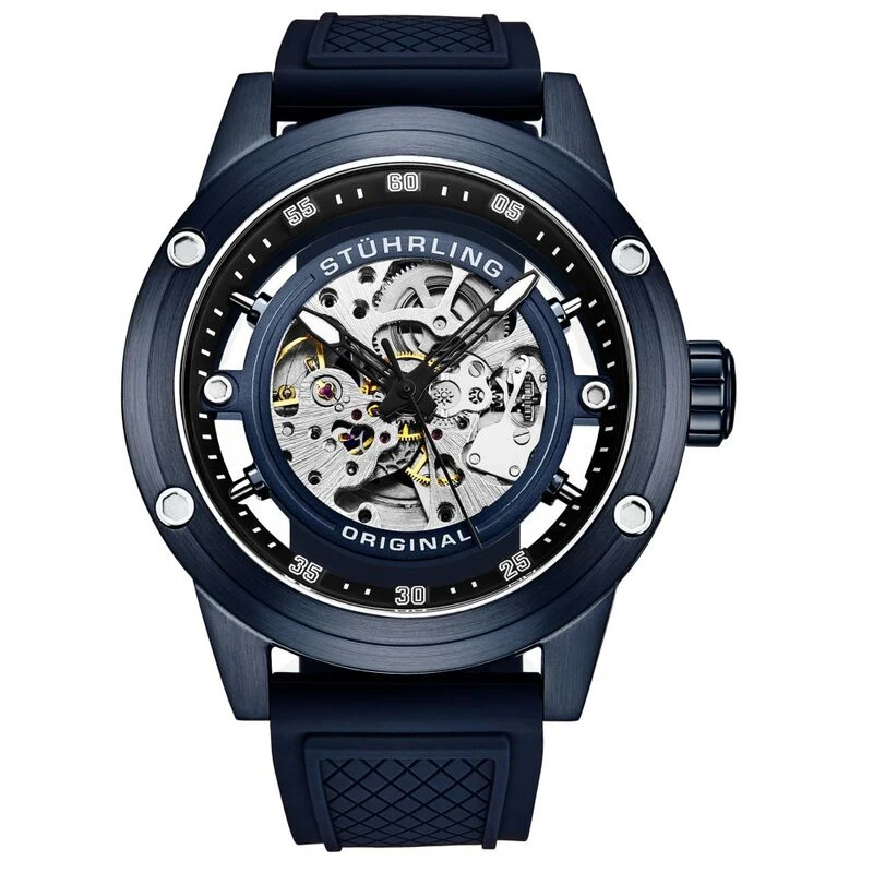 St hrling Mens Grandiose 4034 Automatic 50mm Skeleton Casual