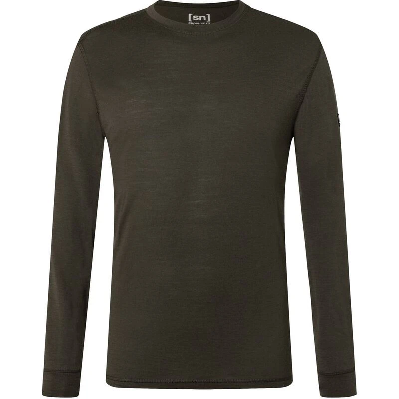 SuperNatural Mens Tundra 175 Long Sleeve T-Shirt (Black Ink) | Sportpu