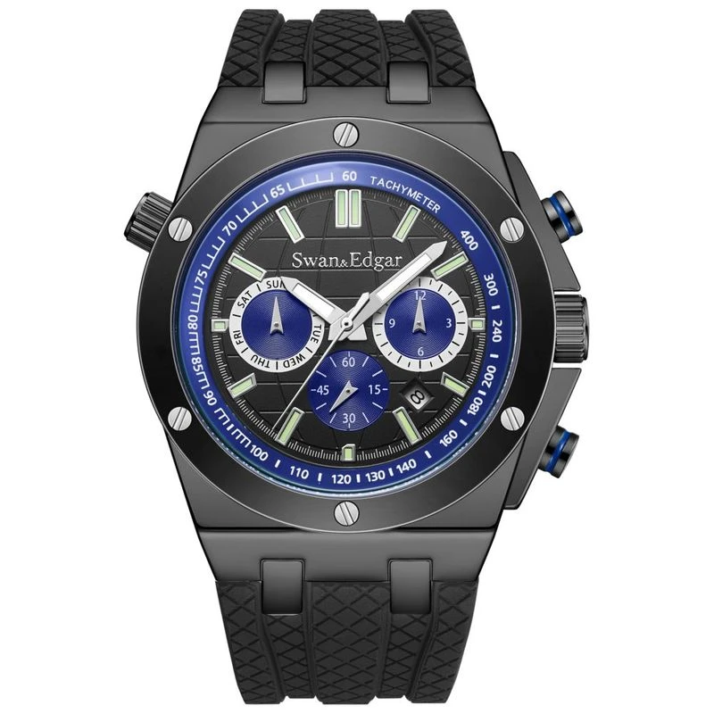 Swan Edgar Pioneer Automatic Watch Blue Sportpursuit