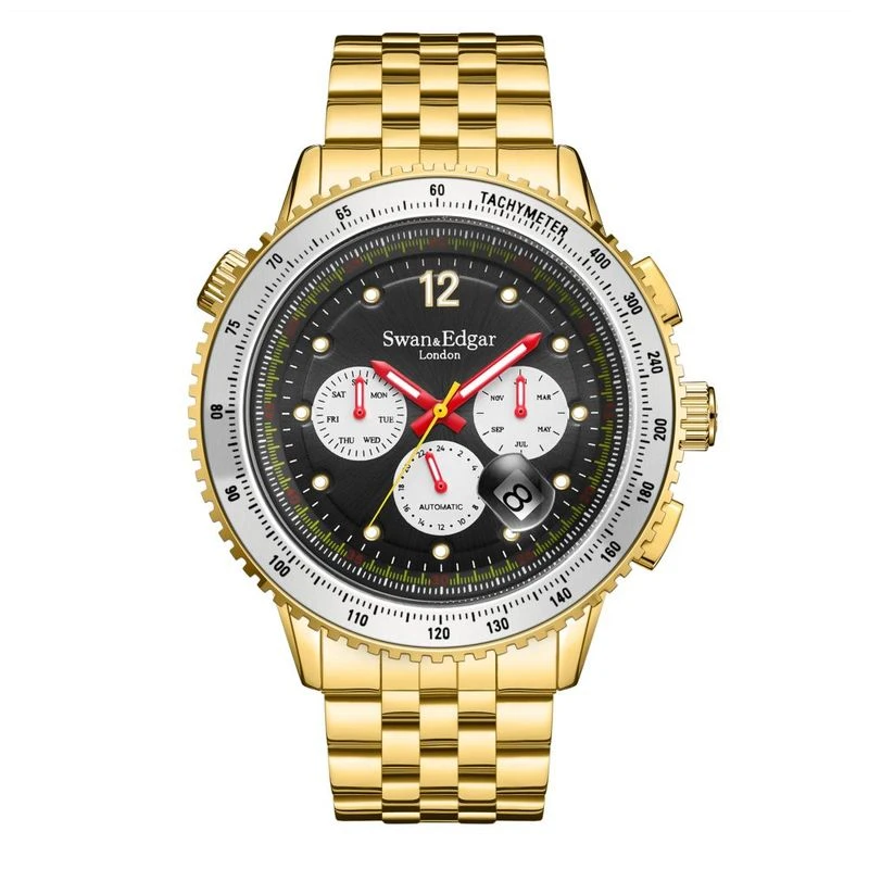 Swan Edgar Opulent Automatic Watch Gold Sportpursuit