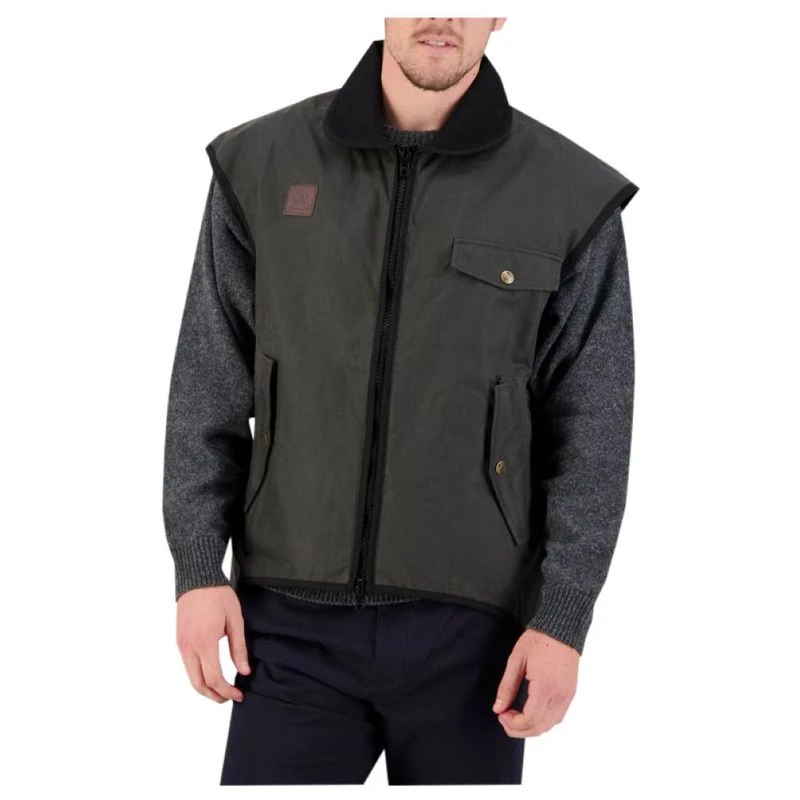 Mens oilskin vest store