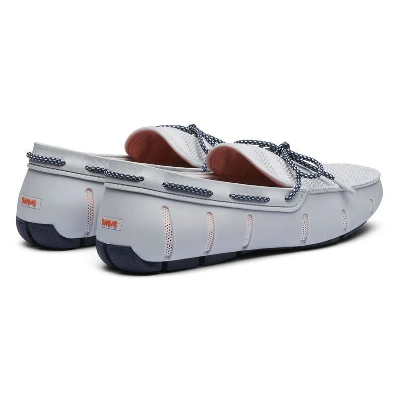 Swims Footwear Mens Knit Lace Loafers Glacier Grey Navy Sportpursu